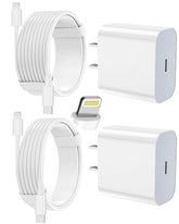 2 Pack Fast iPhone Charger with 6FT & 10FT USB C to Lightning Cables for iPhone 14 13 12 11