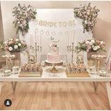 Bride to Be Banner with Diamond Ring Glitter Banner Bridal Shower Decor Gold