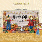 Fall Thanksgiving Party Backdrop Extra Large Thanksgiving Decorations Outdoor Yard Banners Fall Thanks Harvest Photography Backdrop Party Supplies For Autumn Decor, 72.8 X 43.3 Inch