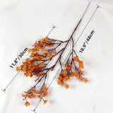 8Pcs Gypsophila Artificial Flowers,Babys Breath Silk Artificial Flowers Artificial Fall Flowers,Fake Flower With Stem For Diy Home Bouquet Floral Arrangement Farmhouse Decor (Orange)