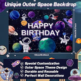 180-Piece Outer Space Party Set – Galaxy Decor, Tableware & Balloons for Kids' Birthdays