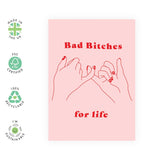 Friend Birthday Card Female - Best Friend Birthday Cards For Her - Sister Birthday Card - Friendship Gifts For Women - Comes With Stickers - Galentines Day Card