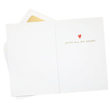 Hallmark Signature Anniversary Card (Overlapping Hearts) for Romantic Birthday, Love, Valentine's Day for Husband, Wife, Boyfriend, Girlfriend