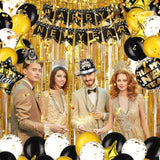 36pcs 2026 New Year Party Kit Hats Tiaras Necklaces Noisemakers Favors