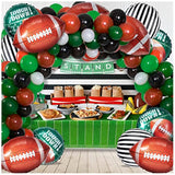 236Pcs Football Balloons Arch, Large Football Themed Balloon Arch Garland Kit, Black Green Brown Football Birthday Balloons For Party Decoration