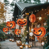 6Pcs Halloween Pumpkin & Ghost Foil Balloons - Boo Spooky Party Decorations for Kids