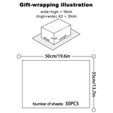 30Pcs 14X20Inch Golden Butterfly Tissue Paper Sheets, Gold Wrapping Tissue Paper Bulk For Packaging For Christmas Wedding Birthday Party Baby Showers Diy Crafts Arts (White Background)