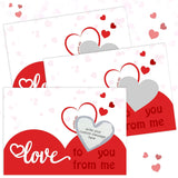 50 Pieces Valentine'S Day Scratch Off Love Cards Love Theme Scratch Off Cards Valentine'S Day Naughty Nice Diy Kit, Romantic Greeting Card For Boyfriend Girlfriend Anniversary With Envelope