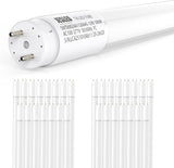 30 Pack 4FT T8 LED Bulbs 12W 2200LM 5000K Type B Ballast Bypass Fluorescent Replacement