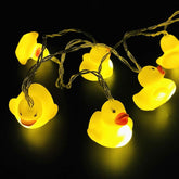 1.5 M / 4.9 Ft 10 Lights Battery Powered Cute Animal Duck Shape Led String Lights For Indoor/Outdoor Halloween Christmas