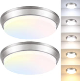 2 Pack 13 Inch LED Ceiling Lights 4000LM 5CCT Dimmable Flush Mount Fixtures