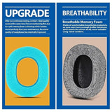 Ath M70X Ear Pads - Replacement Ear Cushion Compatible With Ath-M70X Headphones I Thicker Memory Foam (Grey Fabric)