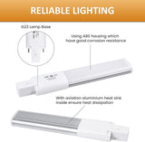 G23 LED PL-S Bulbs 2 Pack 6W 13W CFL Equivalent Warm White 2 Pin Ballast Bypass LED Replacement