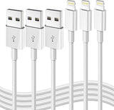 3 Pack Apple MFi Certified iPhone Charger Cable 3FT USB A to Lightning Fast Charging Cord for iPhone 14 13 12 11 iPad