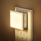 2 Pack Plug In LED Night Lights Dusk to Dawn Sensor Soft White Nightlight for Hallway Bathroom