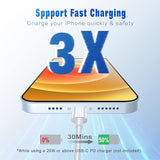 2 Pack Apple MFi Certified USB C to Lightning Cable 6FT Fast Charging Cord for iPhone 14 13 12 11 XS XR X 8