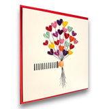 Handmade Quilling Love Card With Heart Balloons In Hand Romantic Design For Her Birthday Anniversary Valentine Keepsake Gift