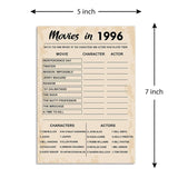 30Th Birthday Party Games, Movies In 1996 Games, Birthday Party Supplies For Adults, Fun 1996S Party Game?Pack Of 30 Cards