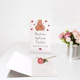 Funny Galentines Day Card For Bestie Sister, Rude Galentine'S Day Card For Best Friend, Cheeky Happy Galentine'S Day Gifts For Her Women, Besties Before Testes