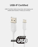 USB A to USB C Braided Fast Charging Cable 3.3FT 15W for Phone & Tablet