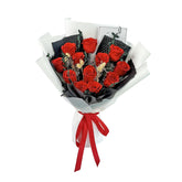 Preserved Flower Eternal Rose Bouquet,12 Forever Flowers In Gift Box,Romantic Gift For Women,Valentine'S,Mother'S Day Gift(Red, 12 Rose)