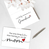 Pregnancy Announcement Card For Mom Mother Stepmom, Grandma Baby Announcement Ideas Card, Pregnancy Revel Cards For Mom Mommy, New Baby Reveal Cards For Grandmother To Be, Baby Announcement Gifts