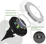 12 Pack 4.6 Inch Solar Garden Lights Waterproof Warm White Outdoor Pathway Lights