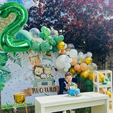 40-Inch Green Number 2 Balloon Foil Birthday Party Decorations