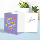 Friend Happy Valentine'S Day Card, Romantic Valentines Card For Friend, Galentines Gift For Bestie Sister, Friends Are The Family You Choose With Your Heart