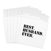3dRose Best Husband Ever - fun romantic married wedded love gifts anniversary or Valentines day - Greeting Cards, 6 x 6 inches, set of 6 (gc_151520_1)