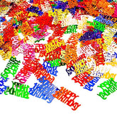 Metallic Foil Table Confetti Happy Birthday Words Letters For Party Decorations