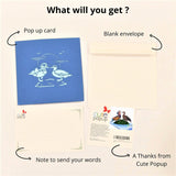 - Romantic Valentines Day Pop Up Cards With Funny 3D Mandarin Duck Couple Design - Symbol Of Love, Anniversary Card - Meaningful Gift For Couple, Wife, Husband, Boyfriend