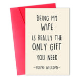 Funny Birthday Card Gift For Wife, Unique Wife Birthday Cards Gifts From Husband, Sweet Valentine'S Day Gifts For Her, Unique Anniversary Card For Wife, Love Card For Women