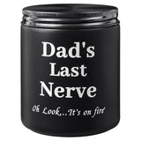 Dad Gifts From Daughter Son,Funny Fathers Day Birthday Thanksgiving Christmas Gifts For Men, Best Dad Ever Gift, 9Oz Sandalwood Scented Candle Gift For Men
