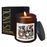 Ocd Obsessive Cow Disorder Funny Cows Candle,Western Birthday Candle Gifts For Women Friend Cows Lover,Cow Themed Gifts,Cedar Fragrance Scented Candles,8 Oz, 028Ah