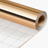 Dark Gold Wrapping Paper Roll - 17 In X 32.8 Ft(46.5 Sq.Ft.) Champagne Gold Gift Wrap With Grid Cutting Lines For Christmas, Wedding, Birthday, Valentines Day, Mothers Day, Baby Shower