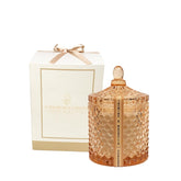 | 10Oz Jasmine & Magnolia Scented Candle With Rich Fragrance, Double Wick, Luxury Bronze Glass Candle Jar
