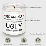 Christmas Gifts For Grandma Women Birthday 2025 Best Nana Grandmother Grandma Gifts From Grandson & Granddaughter Unique Funny Christmas Presents For Grandparents, 100% Soy Wax Candle