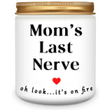 Candle Gifts For Mom From Daughter Son, Best Mom Gift Fun Mom'S Birthday Thanksgiving Lavender Scented Soy Candles, Mom'S Last Nerve
