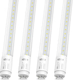 4 Pack 4FT T8 LED Bulbs 14W 2450LM 6000K Type A B Plug and Play Ballast Bypass Replacement