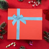 Christmas Light Blue Ribbons For Crafting, 3/8" × 25 Yards Blue Velvet Ribbon Winter Holiday Craft Ribbons For Gift Wrapping Diy Wreath Baby Shower Decorations