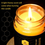Beeswax Jar Candle In Glass Container, Natural Organic Candle Smokeless Clean Burn | 36 Hours Burning Time, Yellow