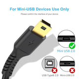 3FT USB 2.0 to Mini USB Charging Cable Mini B Charger Cord for PS3 Controller Camera GPS MP3 Player Dash Cam
