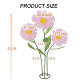 Giant Flowers For Decoration,Large Daisy Flowers Artificial,Big Paper Flower For Wedding,Birthday Party,Garden,Office,Home,Shop Window Display(Pink)