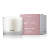 3-Wick Scented Candles For Home, Santal Rock Rose - 26 Oz Soy Wax Jar Candle Gift For Women - Long-Lasting Fragrance With Perfume-Grade Essential Oils - Sandalwood, Rose, Musk & Leather