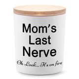 Candles Gifts For Mom From Daughter Or Son Funny Novelty Unique Mothers Day Christmas Birthday Gifts For Mom Moms Last Nerve Oh Look Its On Fire Lavender Scented Soy Candle