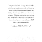 102Nd Birthday Card, 102 Years Old, Milestone Greeting Card