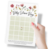 Baby Shower Games For Girl – 4 Games And Activities For 30 Guests, Includes Bingo, Price Is Right, Mommy Or Daddy Trivia, And Storybook Title Guessing, Wildflower Baby In Bloom Design