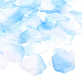 Artificial Rose Petals, 1200Pcs Fake Flowers Silk Petal Decoration Supplies For Romantic Night Wedding Party Event Decor, Light Blue White