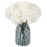 10 Pcs Artificial Carnations Realistic 10.6” White Carnations For Vase Office Living Room Bathroom Home Decor